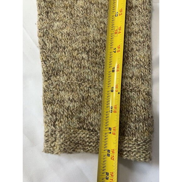 Vtg Columbia Wool Fall Sweater Turtleneck Oatmeal Long Sleeve Womens Size M - Picture 5 of 6